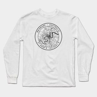 Brisbane Map Long Sleeve T-Shirt